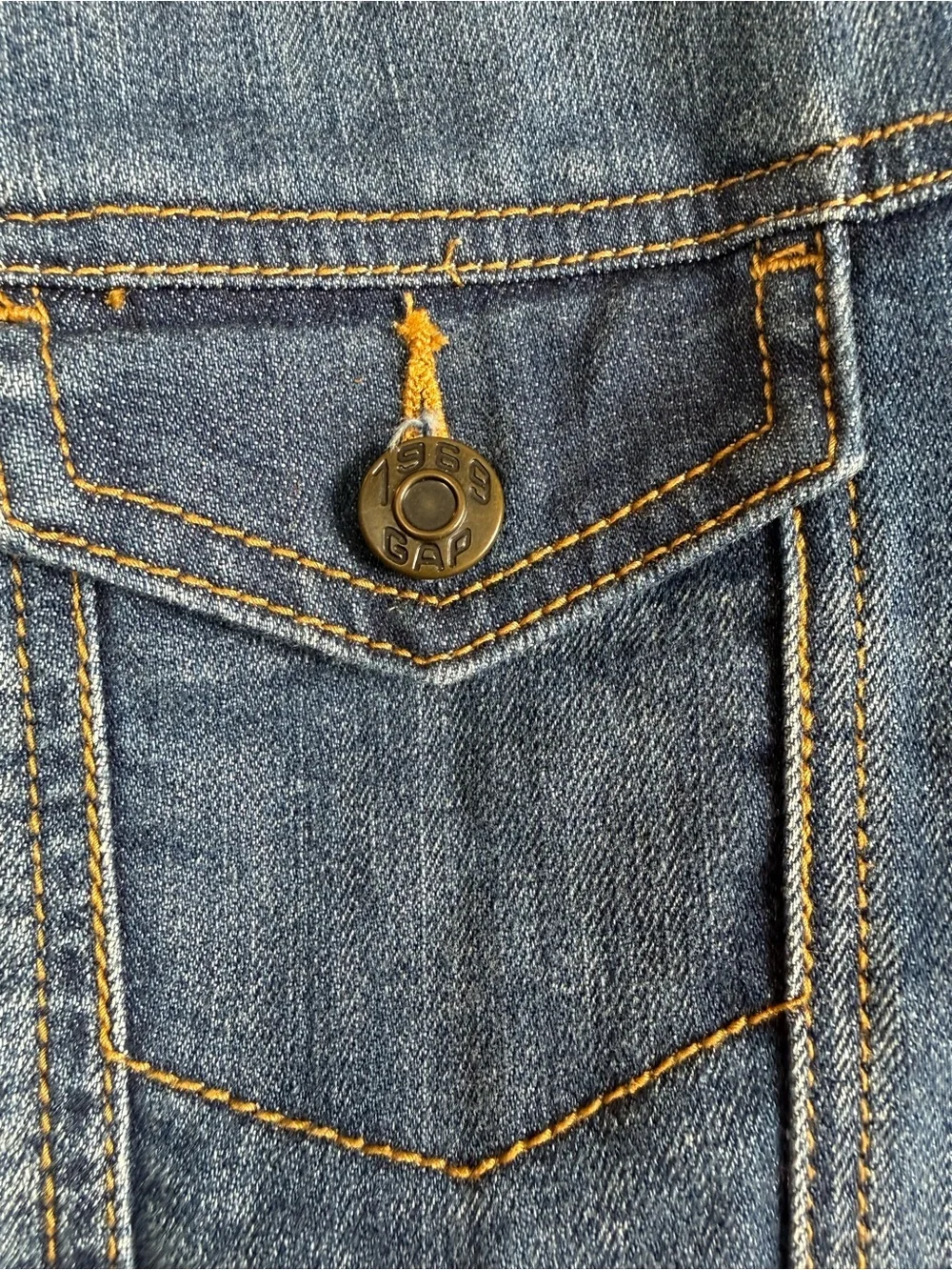 Gap Classic Trucker Denim Jean Jacket Girls Sz XL 22